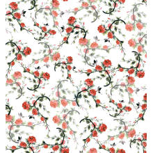 Tissu tissé imprimé floral de polyester de tissu de polyester